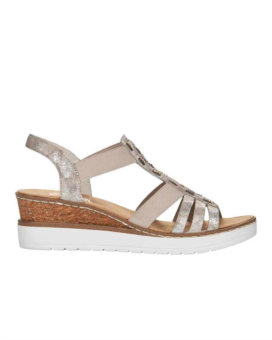 RIEKER SANDALE TALON MOYEN