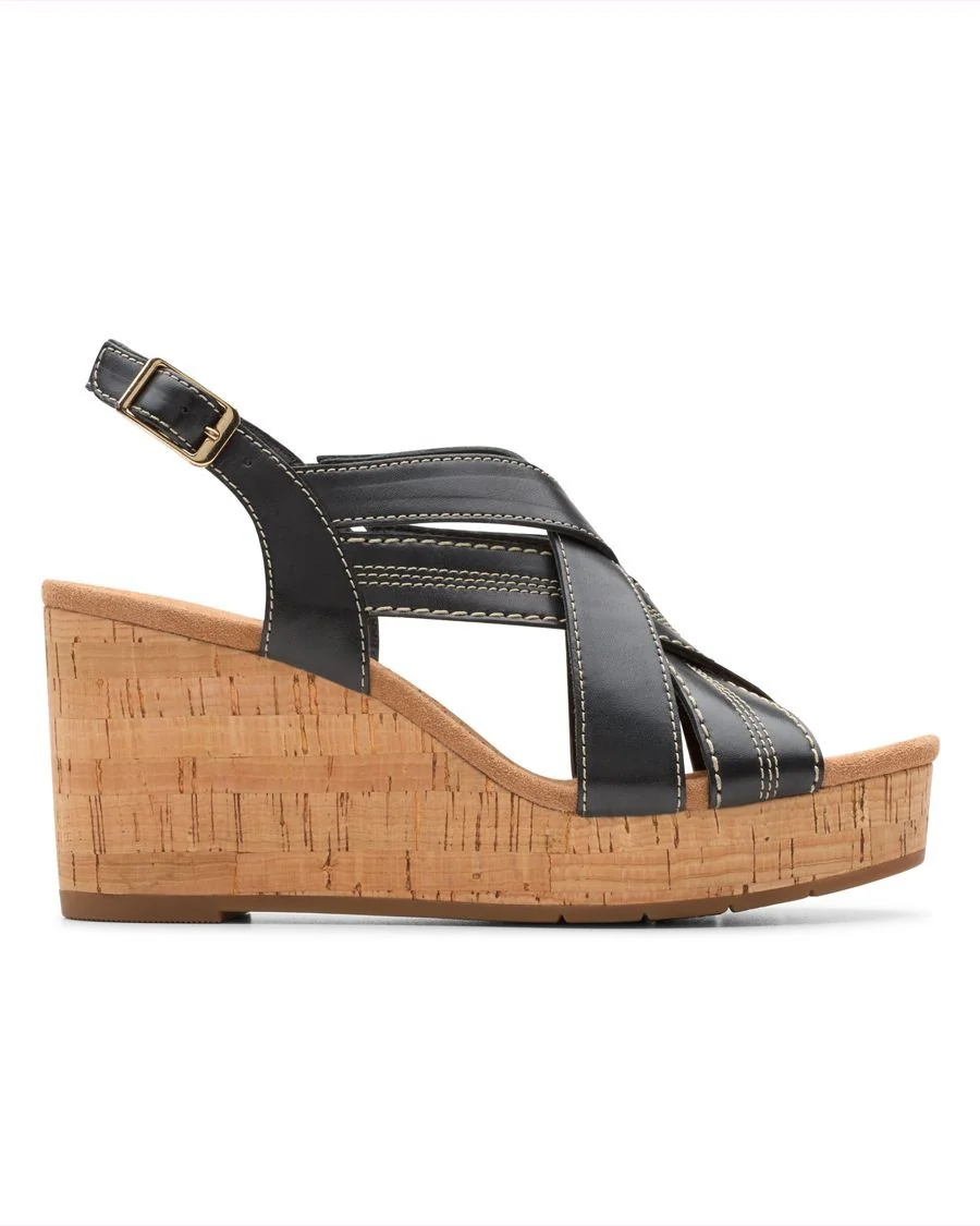 SABINA SLING CLARKS SANDALE TALON HAUT